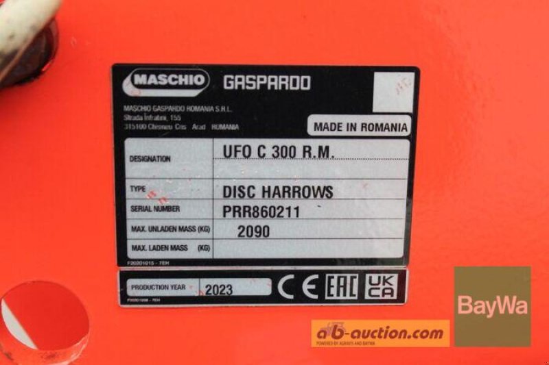 Scheibenegge типа Maschio UFO 300, Gebrauchtmaschine в Straubing (Фотография 8)