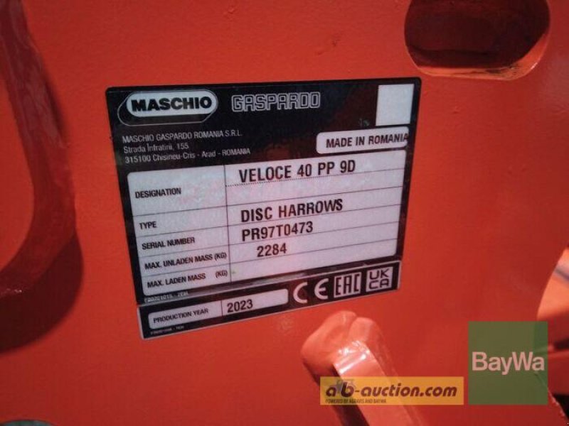 Scheibenegge of the type Maschio VELOCE 400 KURZSCHEIBENEGGE UR, Gebrauchtmaschine in Erbach (Picture 13)