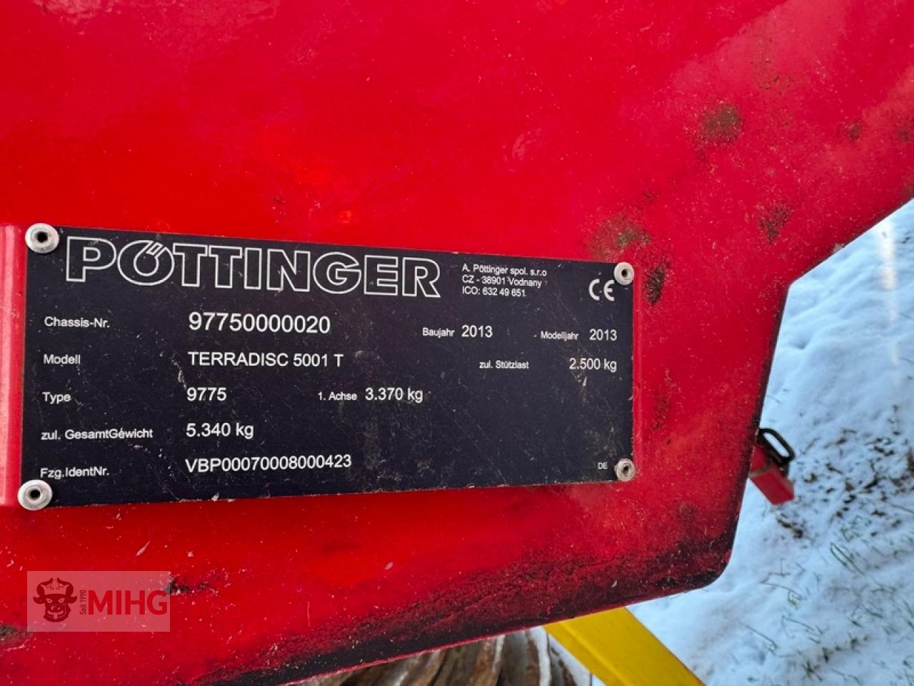 Scheibenegge van het type Pöttinger TERRADISC 5001 T, Gebrauchtmaschine in Dummerstorf OT Petschow (Foto 4)