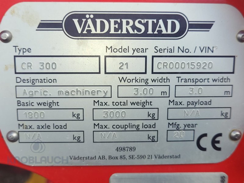 Scheibenegge of the type Väderstad Carrier 300, Gebrauchtmaschine in Ringsheim (Picture 9)