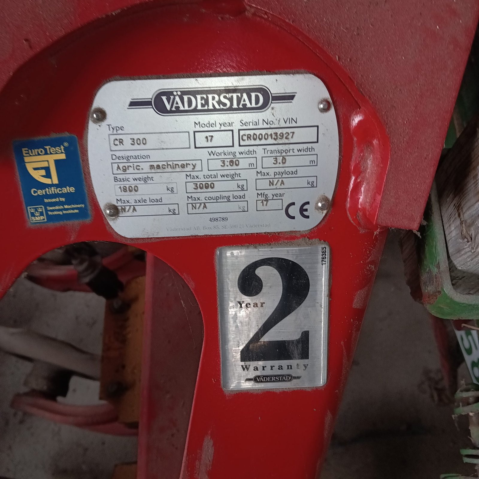 Scheibenegge типа Väderstad Carrier 300, Gebrauchtmaschine в Langenenslingen (Фотография 7)