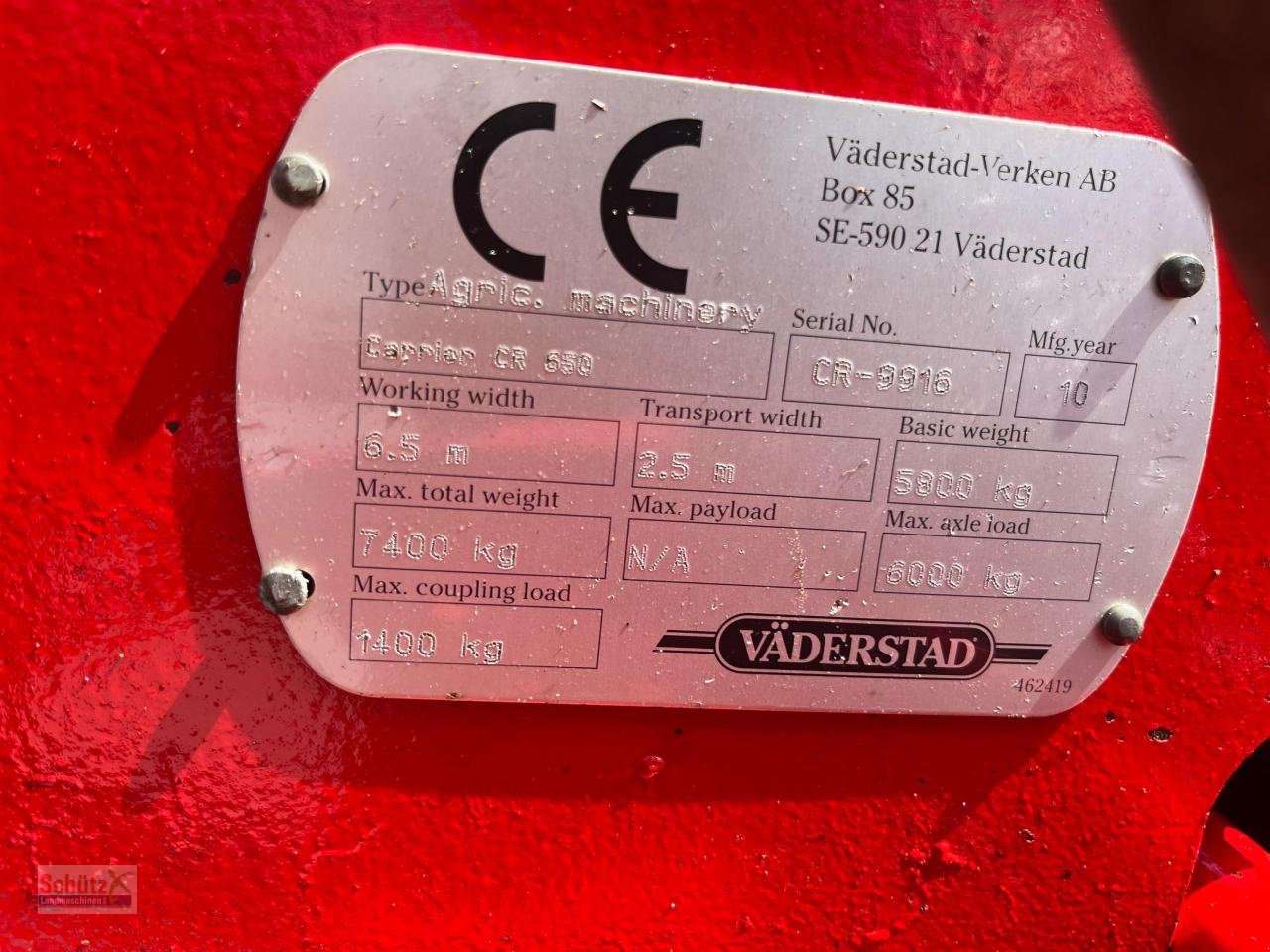 Scheibenegge tip Väderstad Carrier CR 650 Scheibenegge, Gebrauchtmaschine in Schierling (Poză 10)