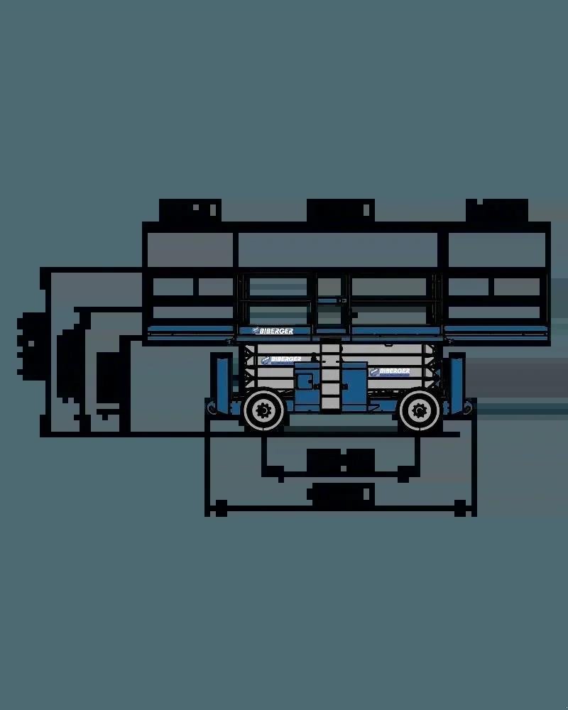 Scherenarbeitsbühne tipa Genie GS 4390 RT, Gebrauchtmaschine u Schierling (Slika 11)
