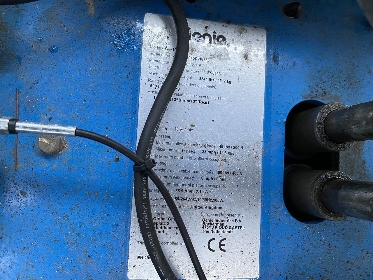 Scherenarbeitsbühne Türe ait Genie GS1932, Gebrauchtmaschine içinde Skive (resim 10)