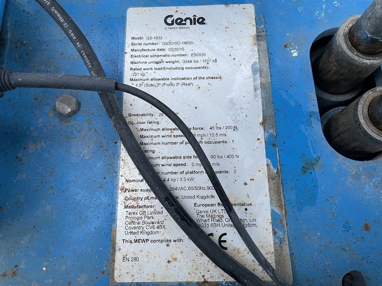 Scherenarbeitsbühne типа Genie GS1932, Gebrauchtmaschine в Skive (Фотография 12)