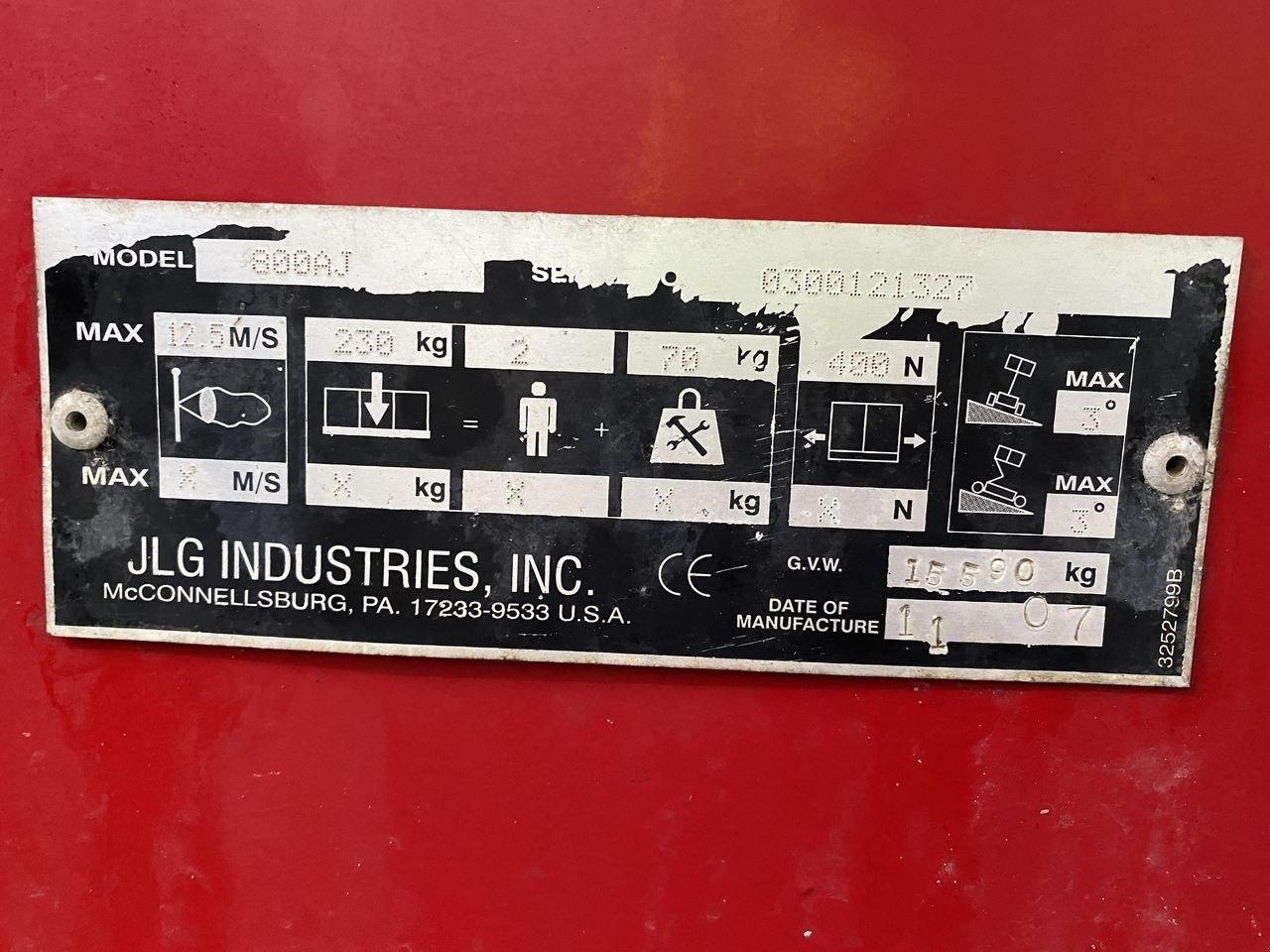 Scherenarbeitsbühne Türe ait JLG 800AJ, Gebrauchtmaschine içinde Skive (resim 11)