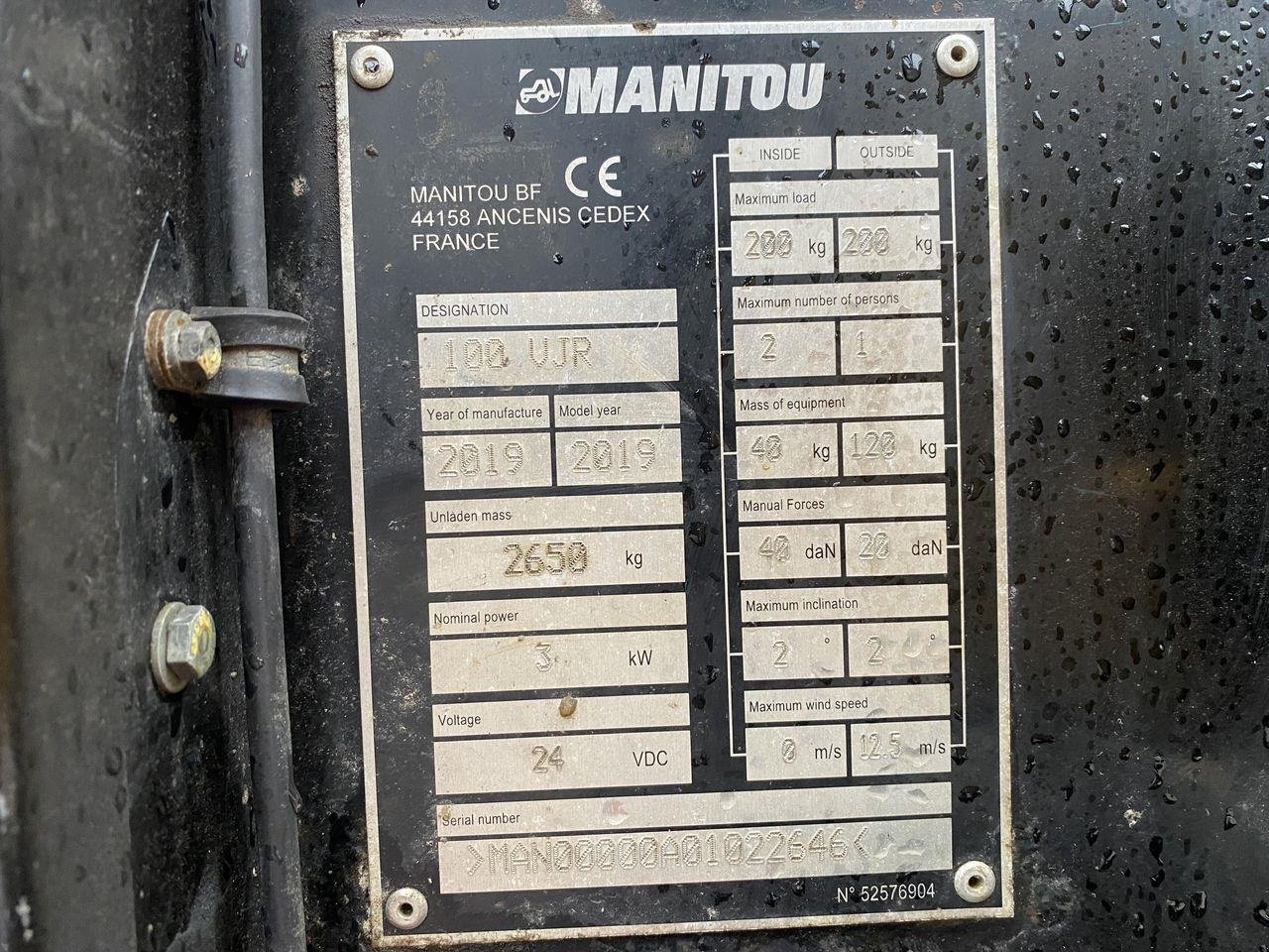 Scherenarbeitsbühne του τύπου Manitou 100VJR, Gebrauchtmaschine σε Skive (Φωτογραφία 11)