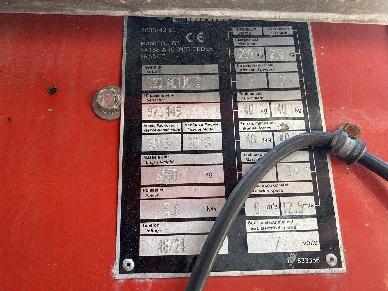 Scherenarbeitsbühne του τύπου Manitou 120AETJ-COMPACT 3D, Gebrauchtmaschine σε Skive (Φωτογραφία 11)