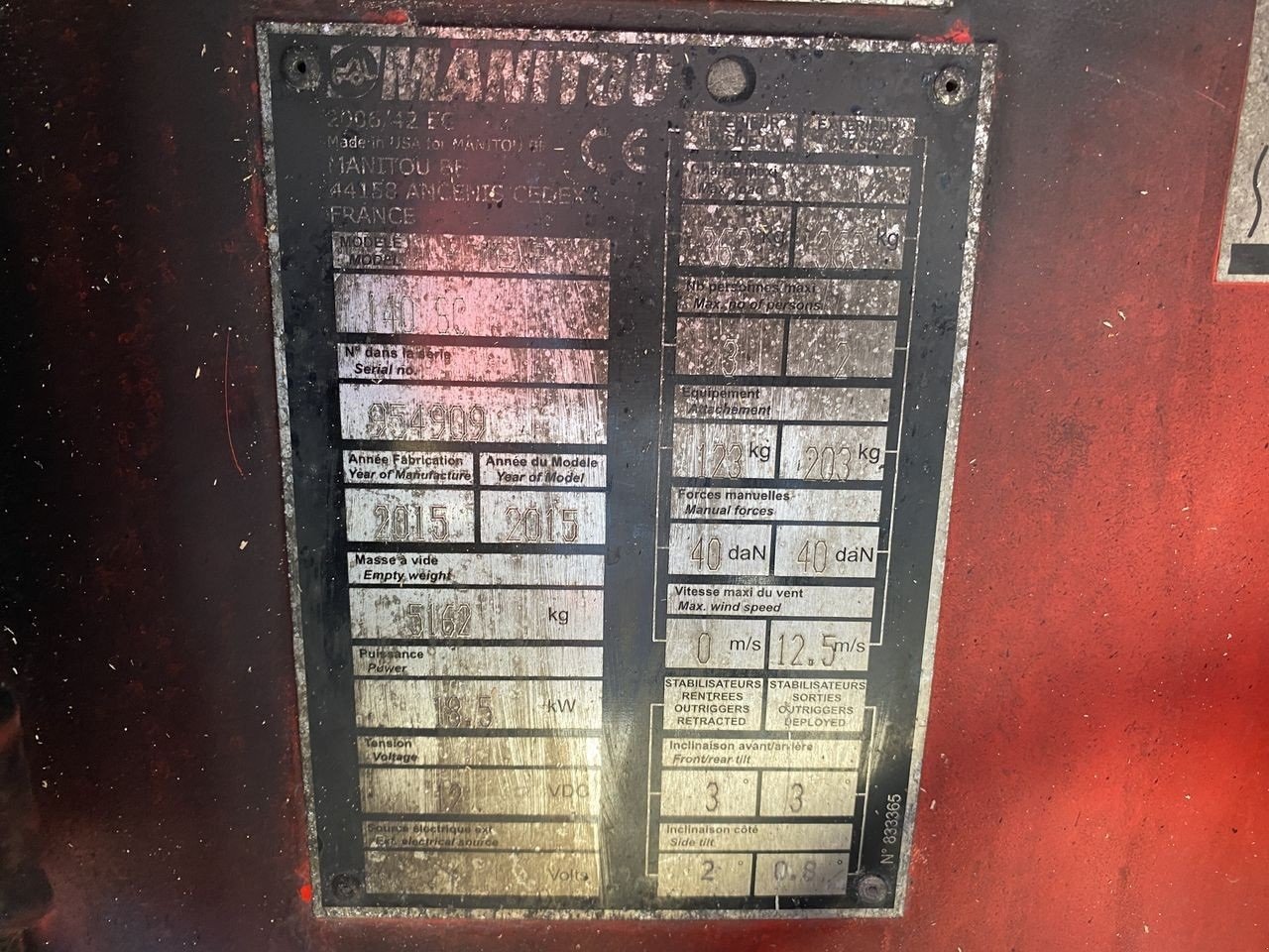 Scherenarbeitsbühne типа Manitou 140SC, Gebrauchtmaschine в Skive (Фотография 10)