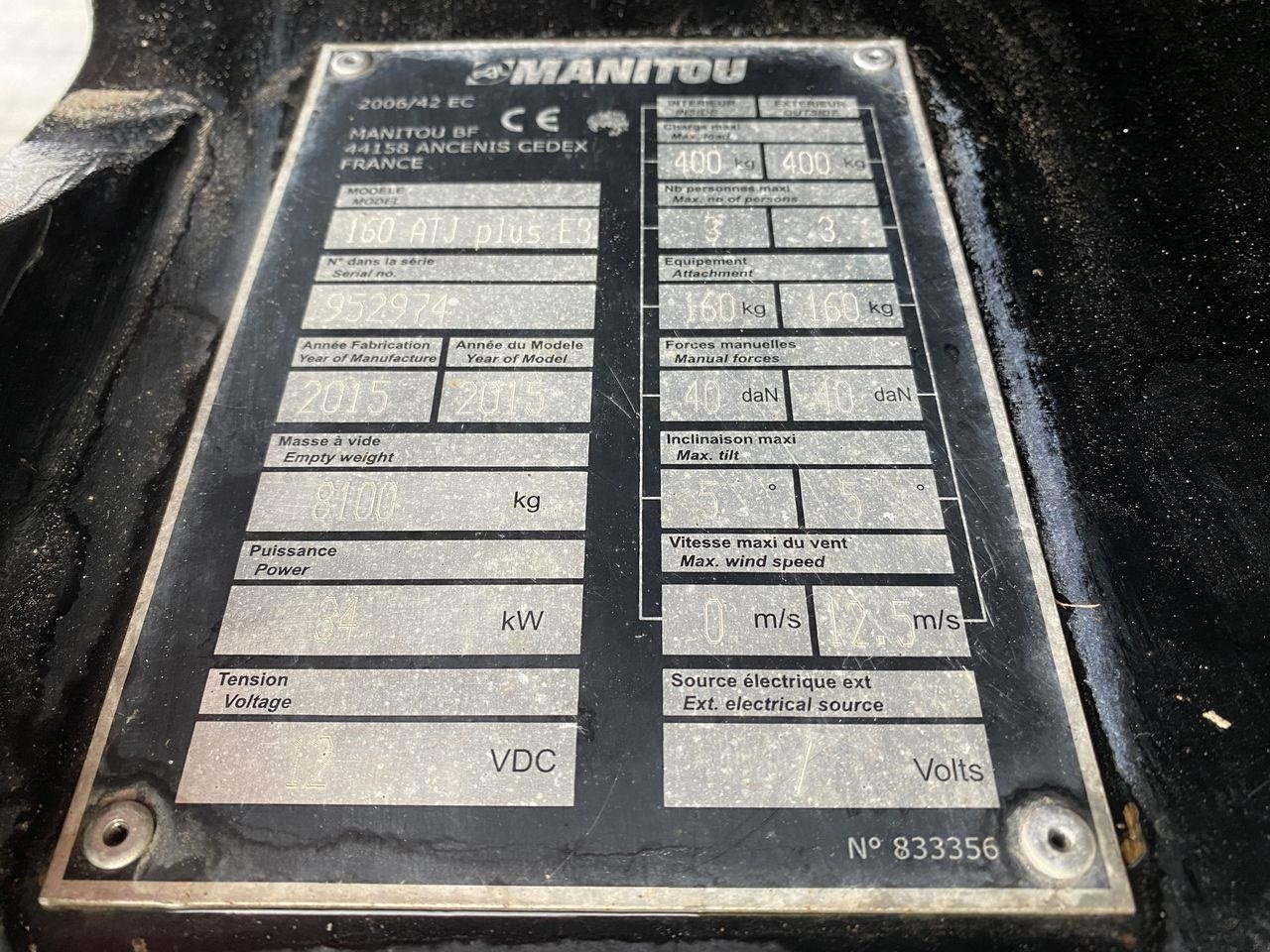 Scherenarbeitsbühne типа Manitou 160ATJ+, Gebrauchtmaschine в Skive (Фотография 11)