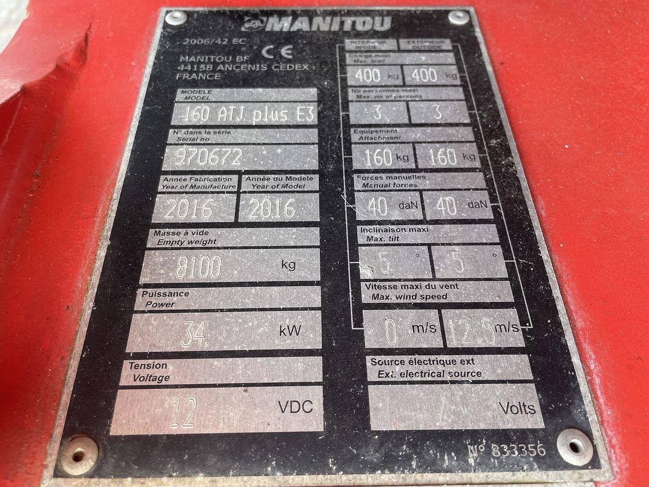 Scherenarbeitsbühne του τύπου Manitou 160ATJ+ RC, Gebrauchtmaschine σε Skive (Φωτογραφία 11)