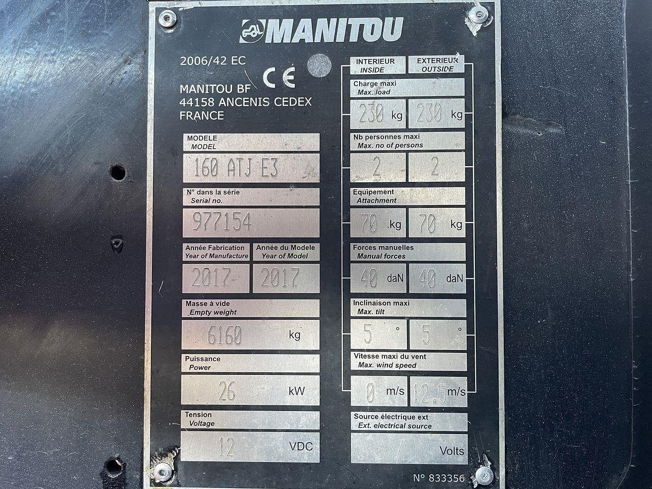 Scherenarbeitsbühne του τύπου Manitou 160ATJ RC, Gebrauchtmaschine σε Skive (Φωτογραφία 11)
