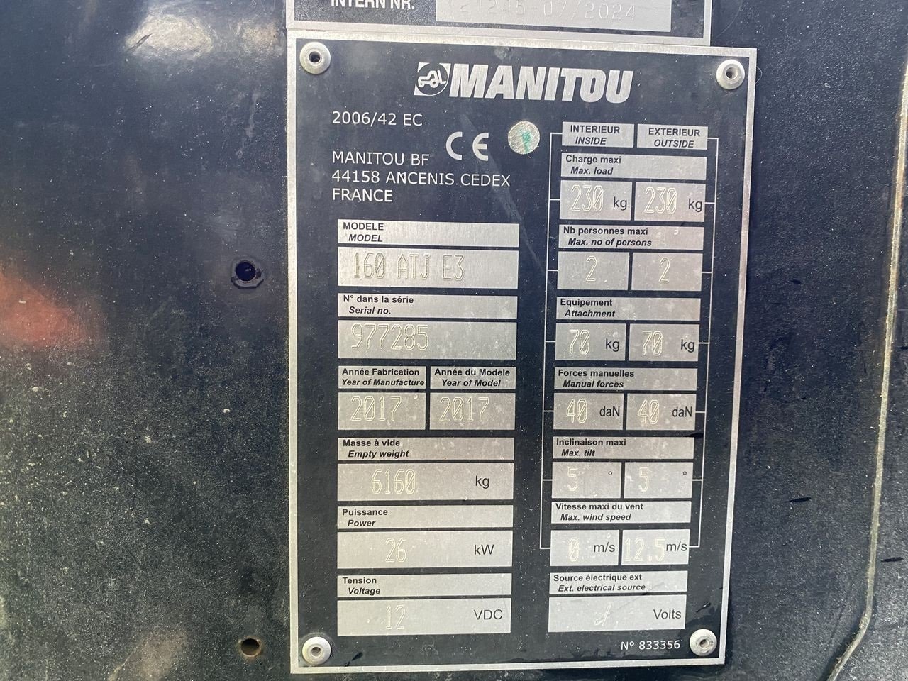 Scherenarbeitsbühne vrste Manitou 160ATJ RC, Gebrauchtmaschine v Skive (Slika 11)