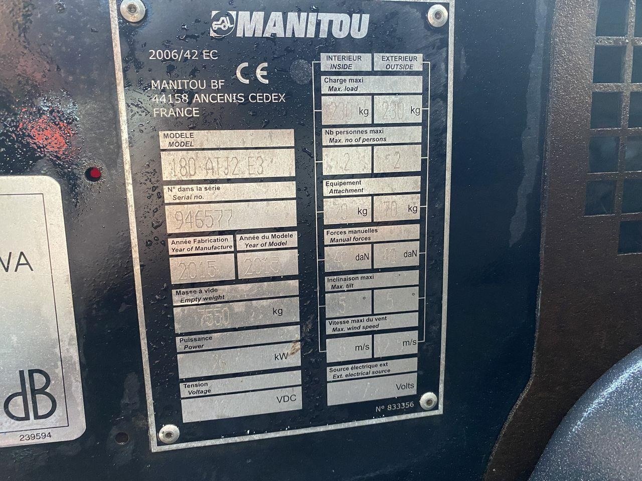 Scherenarbeitsbühne του τύπου Manitou 180ATJ 2 RC, Gebrauchtmaschine σε Skive (Φωτογραφία 11)