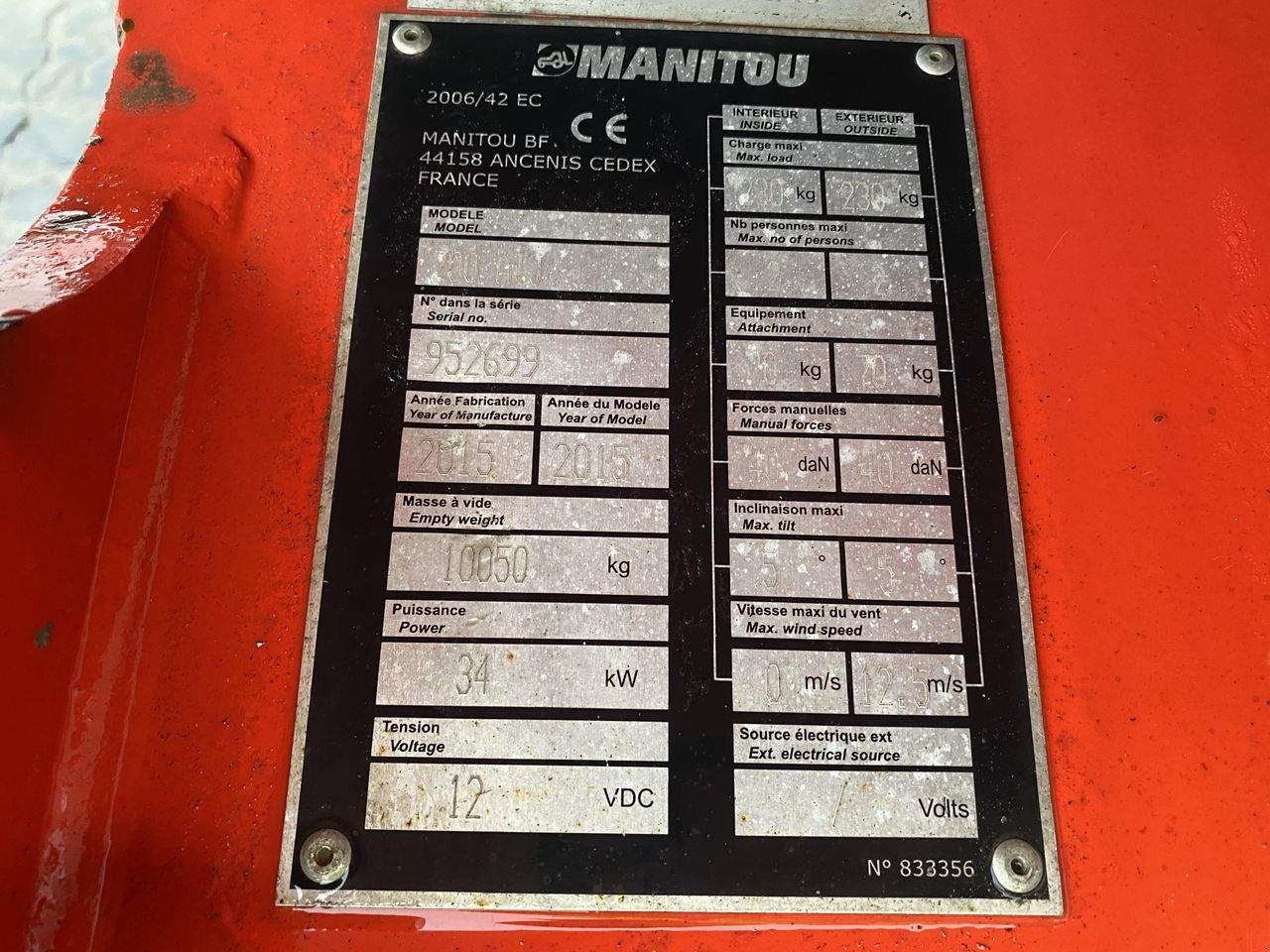 Scherenarbeitsbühne typu Manitou 200ATJ RC, Gebrauchtmaschine v Skive (Obrázek 11)