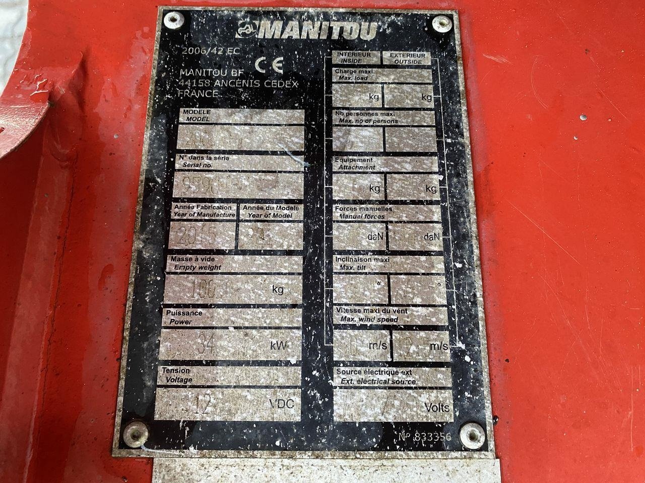 Scherenarbeitsbühne типа Manitou 200ATJ RC, Gebrauchtmaschine в Skive (Фотография 11)