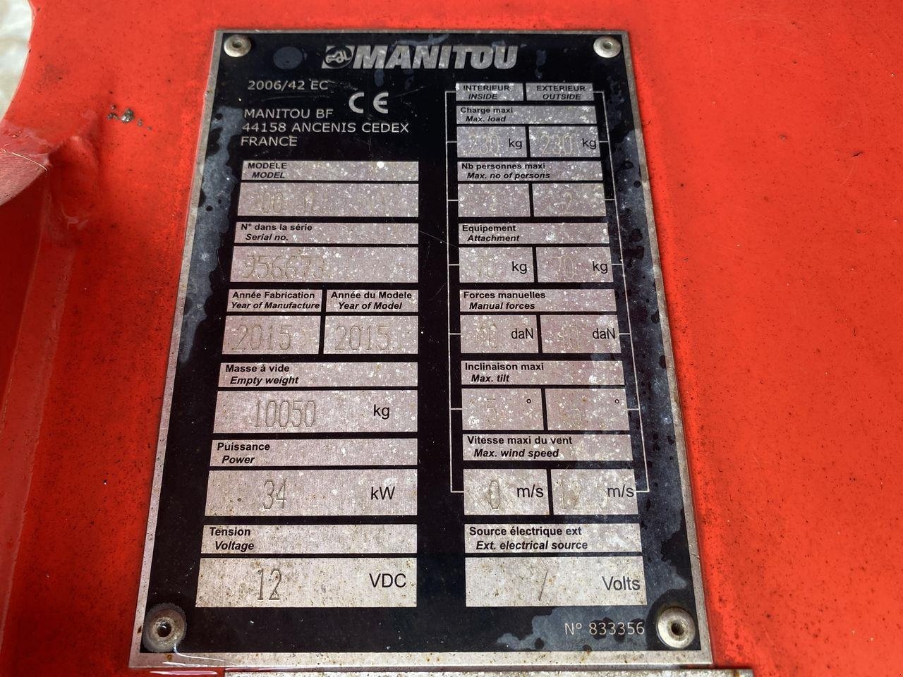 Scherenarbeitsbühne typu Manitou 200ATJ RC, Gebrauchtmaschine v Skive (Obrázek 11)