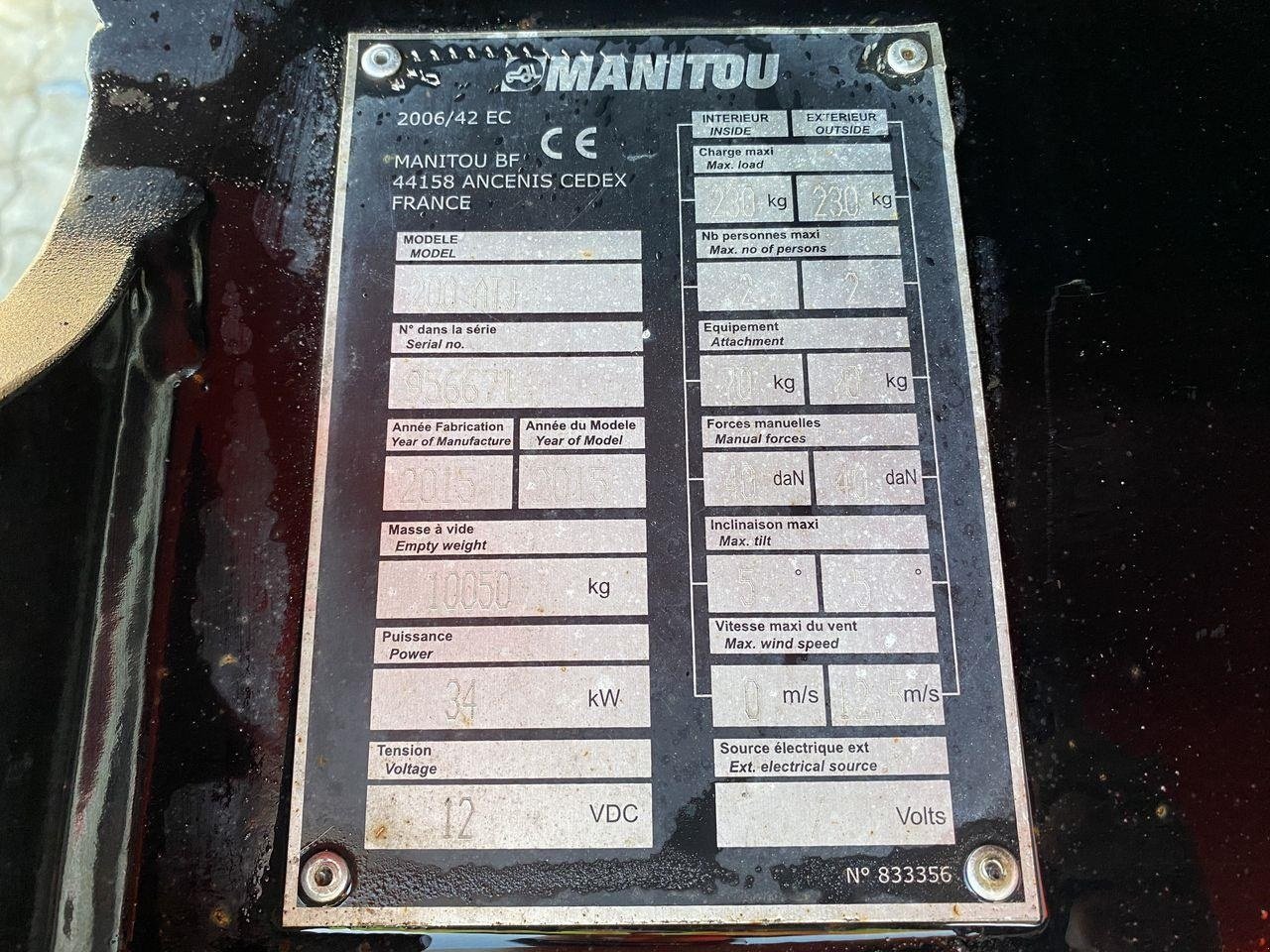 Scherenarbeitsbühne типа Manitou 200ATJ RC, Gebrauchtmaschine в Skive (Фотография 11)