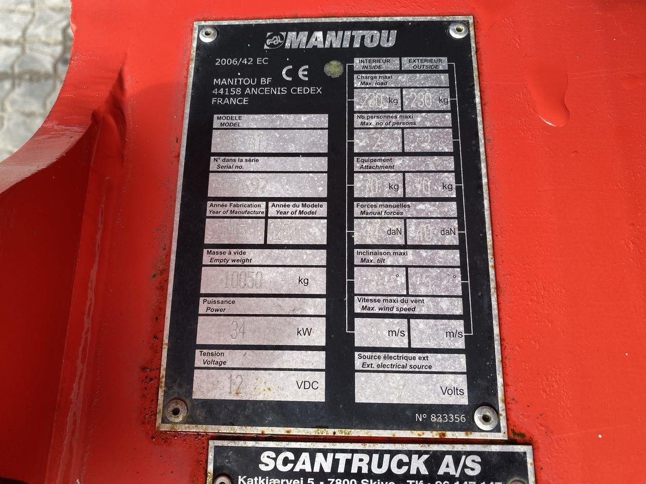 Scherenarbeitsbühne типа Manitou 200ATJRC, Gebrauchtmaschine в Skive (Фотография 11)