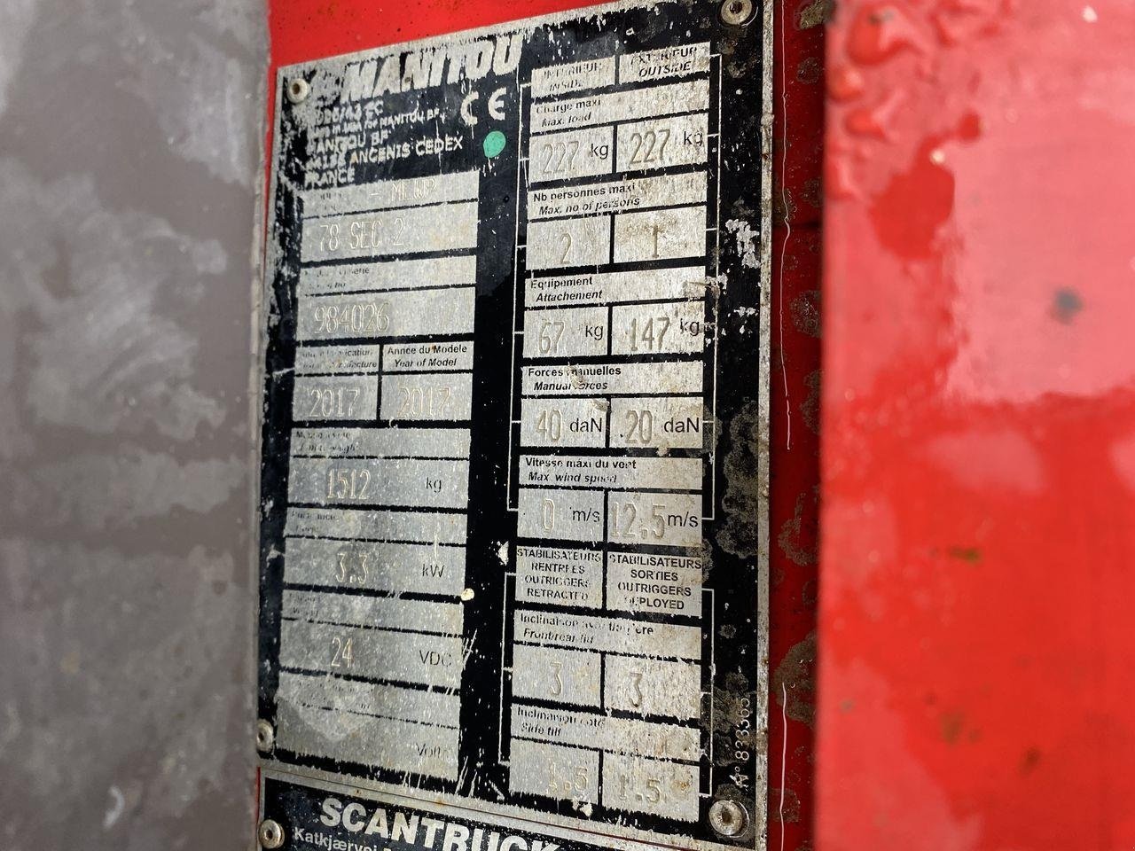 Scherenarbeitsbühne του τύπου Manitou 78SEC, Gebrauchtmaschine σε Skive (Φωτογραφία 10)