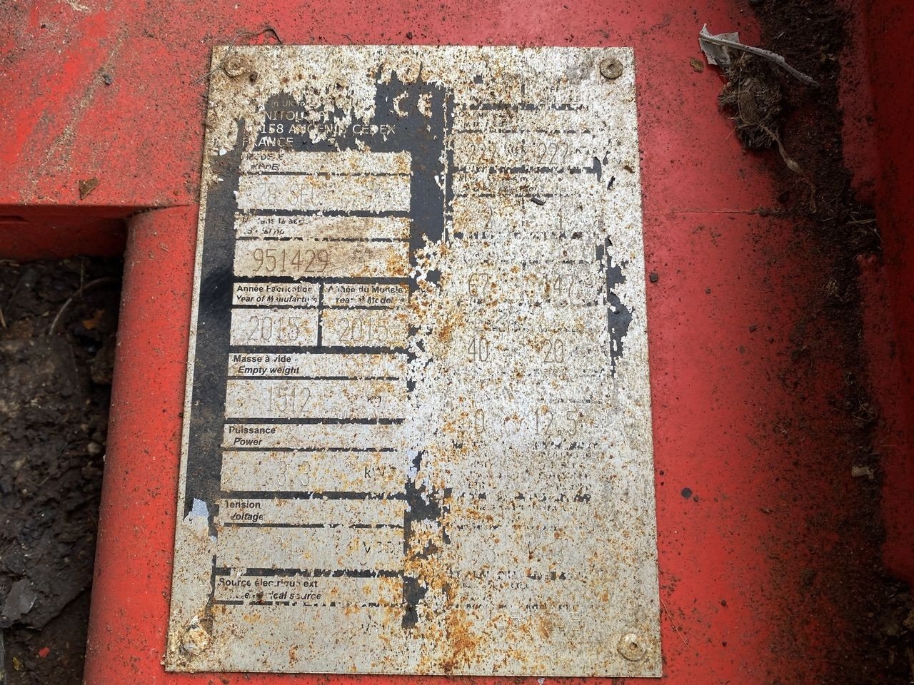 Scherenarbeitsbühne del tipo Manitou 78SEC, Gebrauchtmaschine In Skive (Immagine 10)