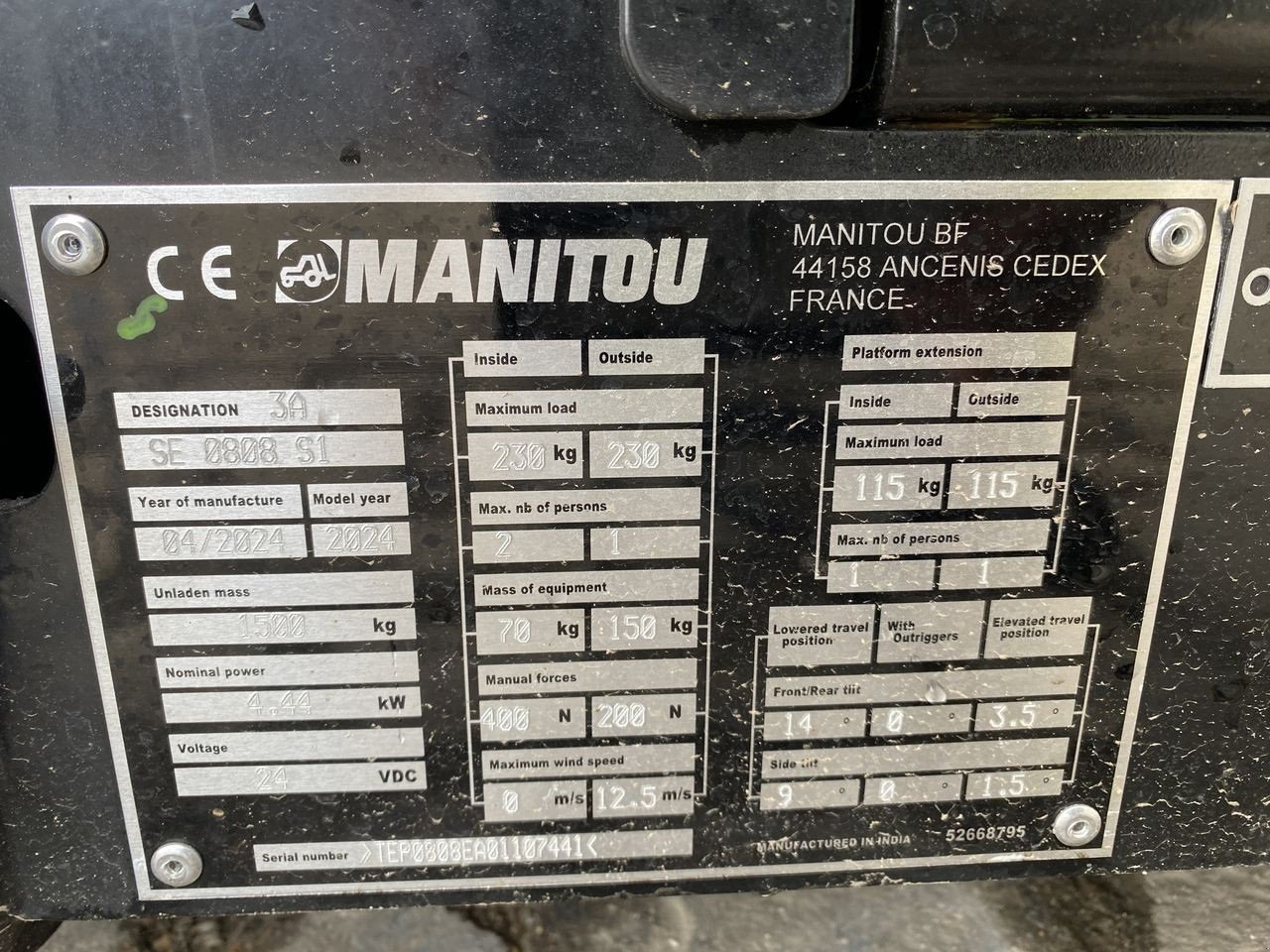 Scherenarbeitsbühne του τύπου Manitou SE0808, Gebrauchtmaschine σε Skive (Φωτογραφία 10)