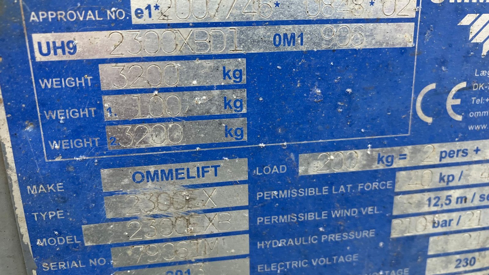 Scherenarbeitsbühne del tipo Omme 1830, Gebrauchtmaschine en Horsens (Imagen 18)