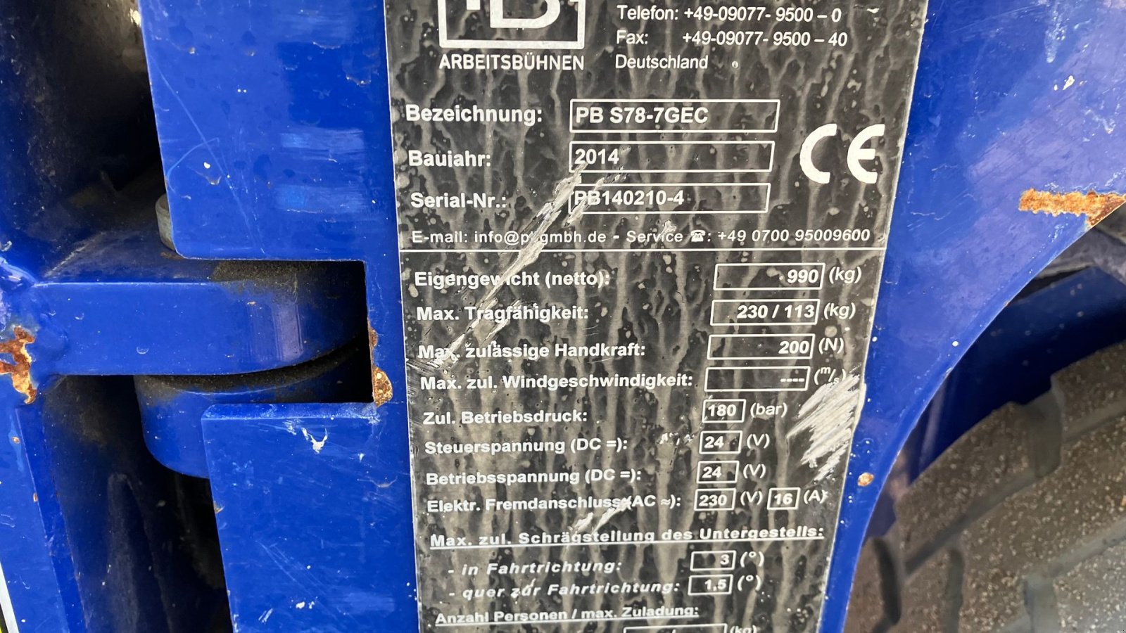 Scherenarbeitsbühne des Typs PB Lifttechnik S78-7GEC PB Lift, Gebrauchtmaschine in Horsens (Bild 6)