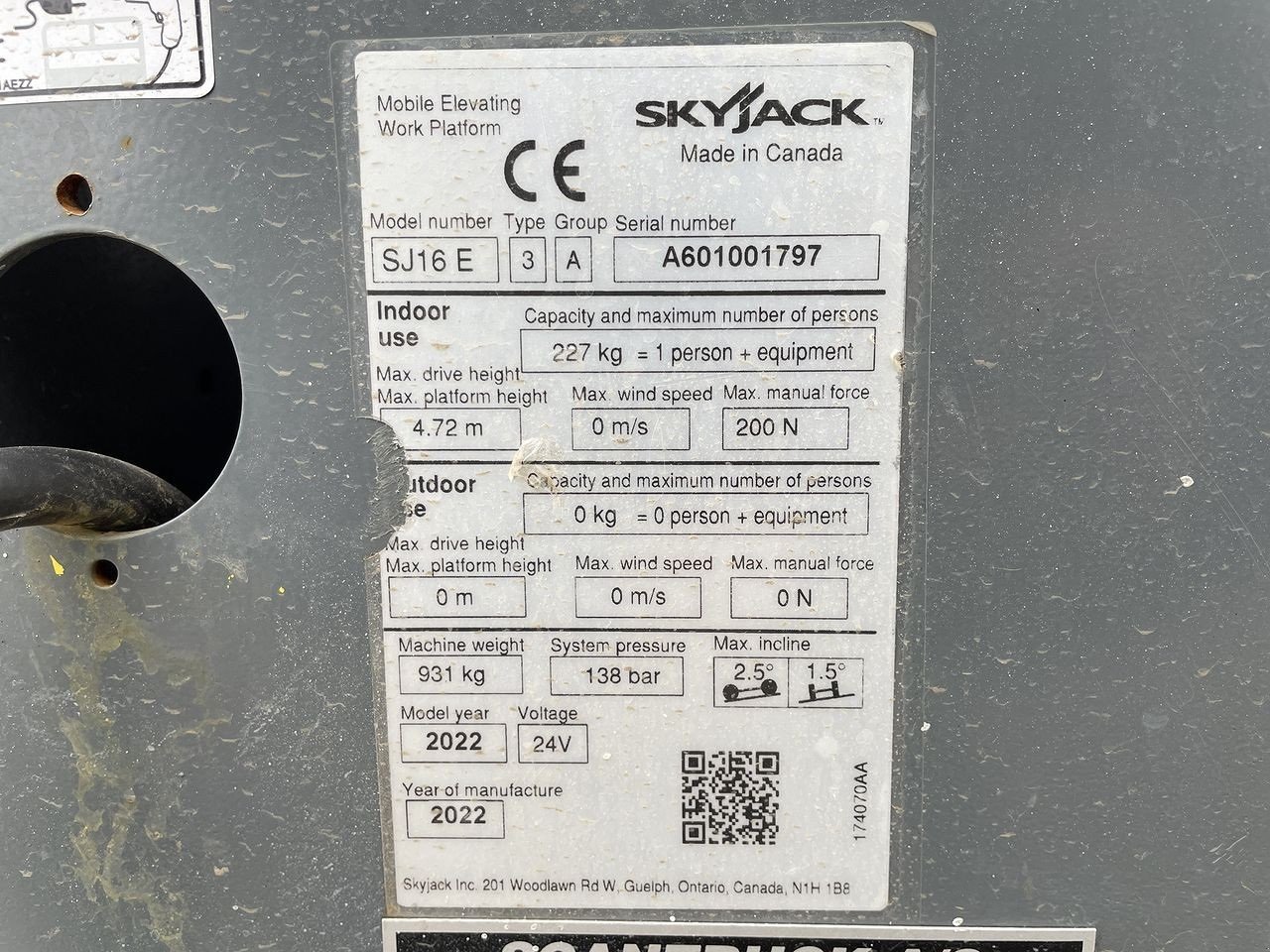 Scherenarbeitsbühne a típus Skyjack SJ16 E, Gebrauchtmaschine ekkor: Skive (Kép 11)