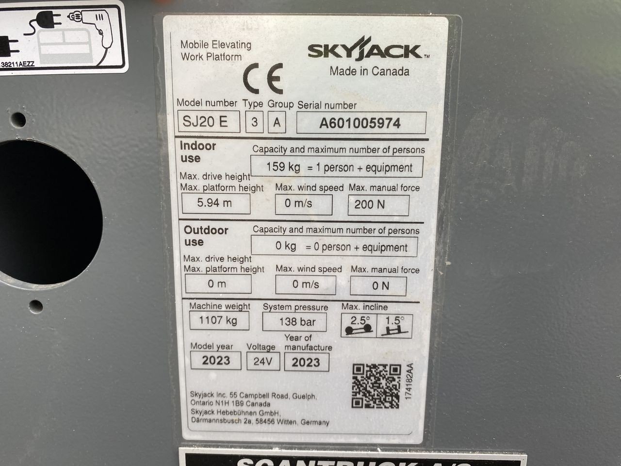 Scherenarbeitsbühne του τύπου Skyjack SJ20E, Gebrauchtmaschine σε Skive (Φωτογραφία 10)