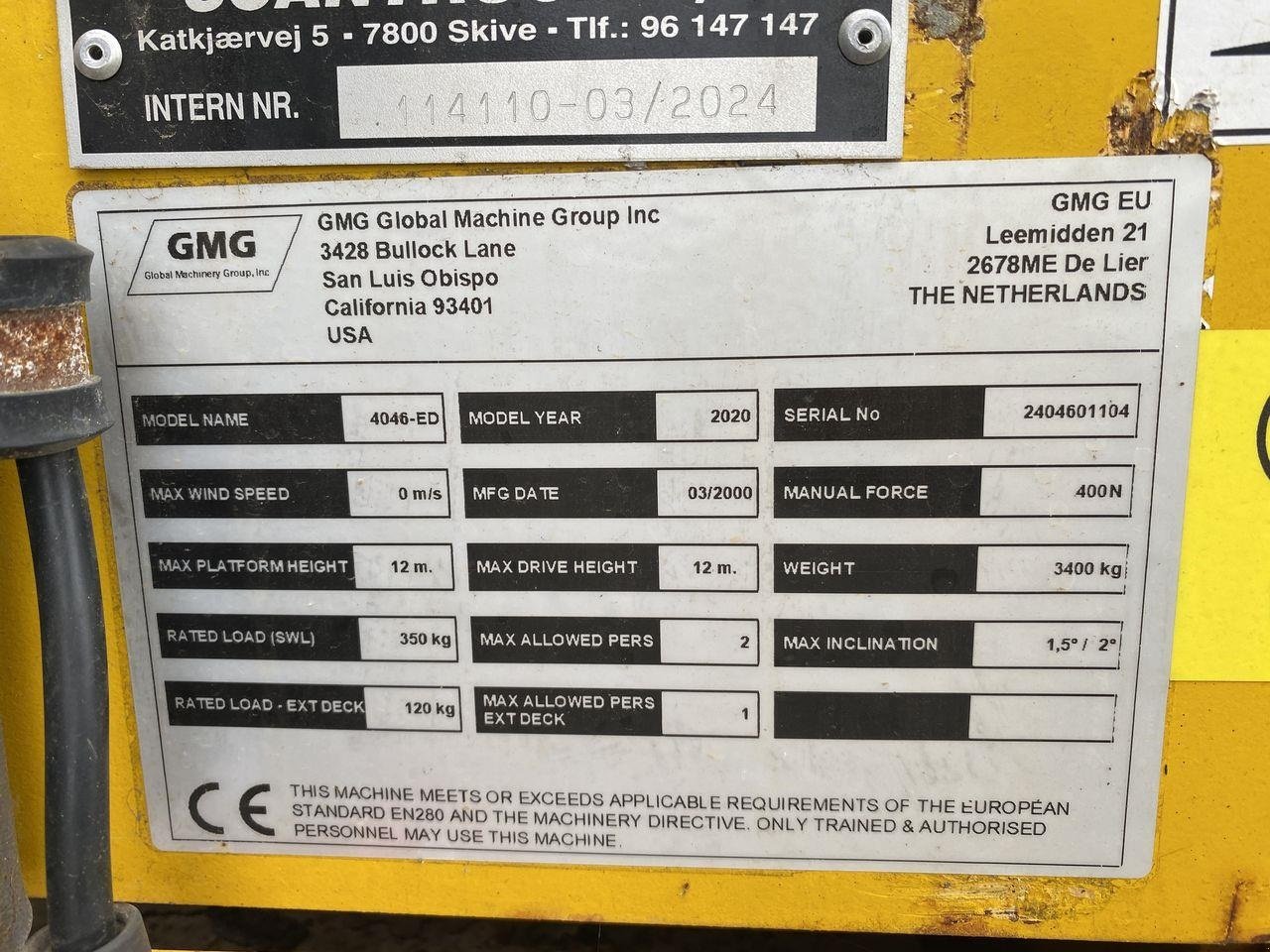 Scherenarbeitsbühne des Typs Sonstige 4046-ED 2.0, Gebrauchtmaschine in Skive (Bild 10)