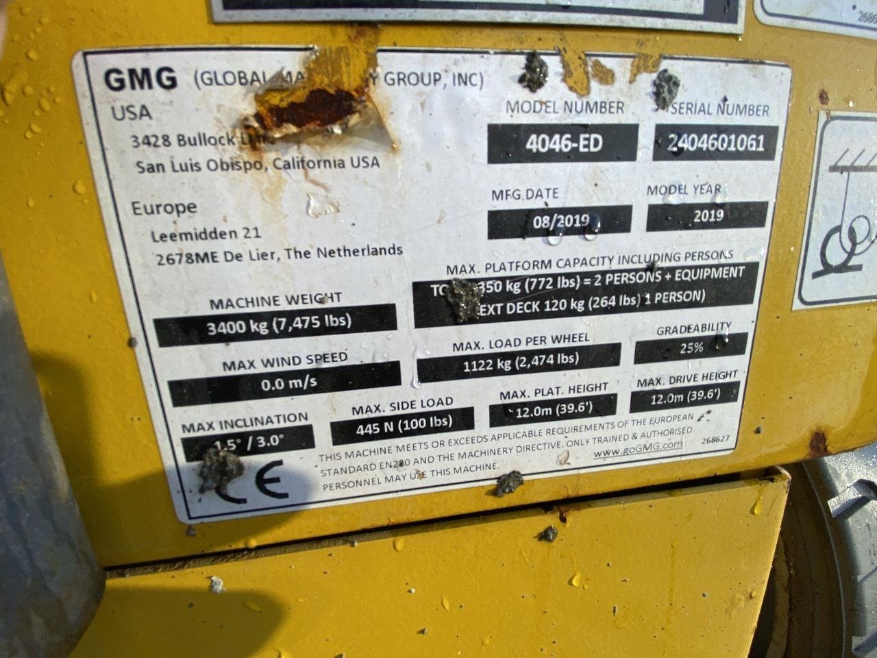 Scherenarbeitsbühne des Typs Sonstige 4046-ED, Gebrauchtmaschine in Skive (Bild 11)