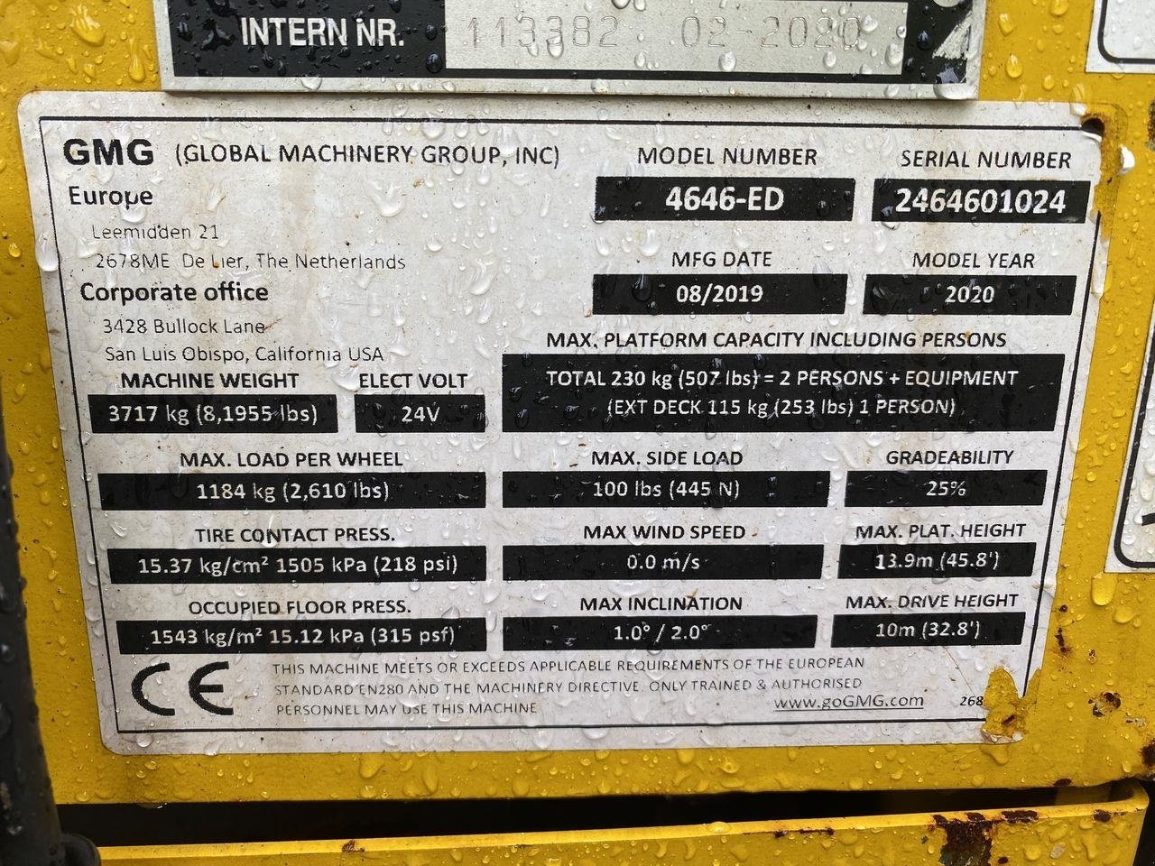 Scherenarbeitsbühne типа Sonstige 4646-ED 2.0, Gebrauchtmaschine в Skive (Фотография 10)