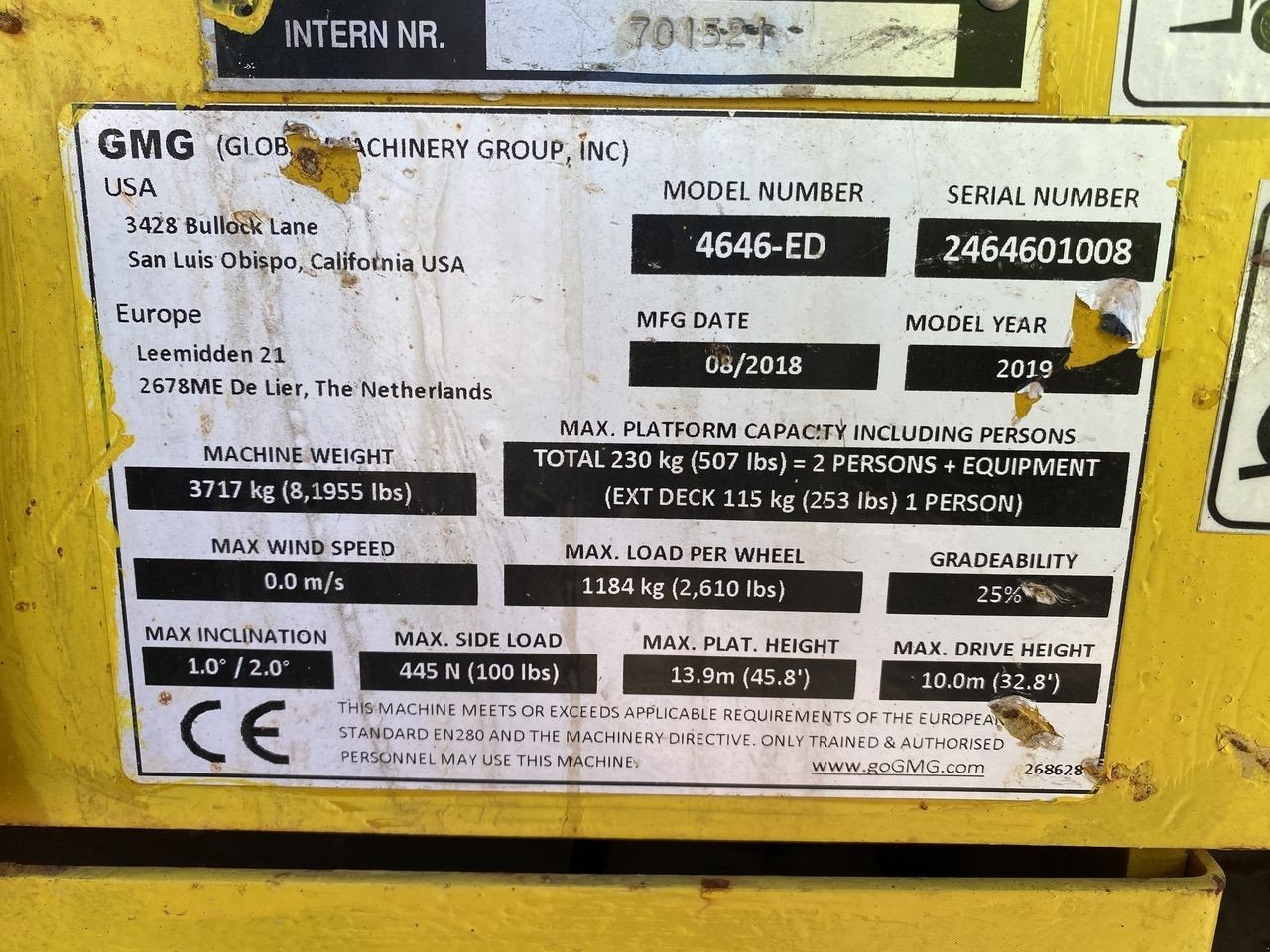 Scherenarbeitsbühne типа Sonstige 4646-ED, Gebrauchtmaschine в Skive (Фотография 10)