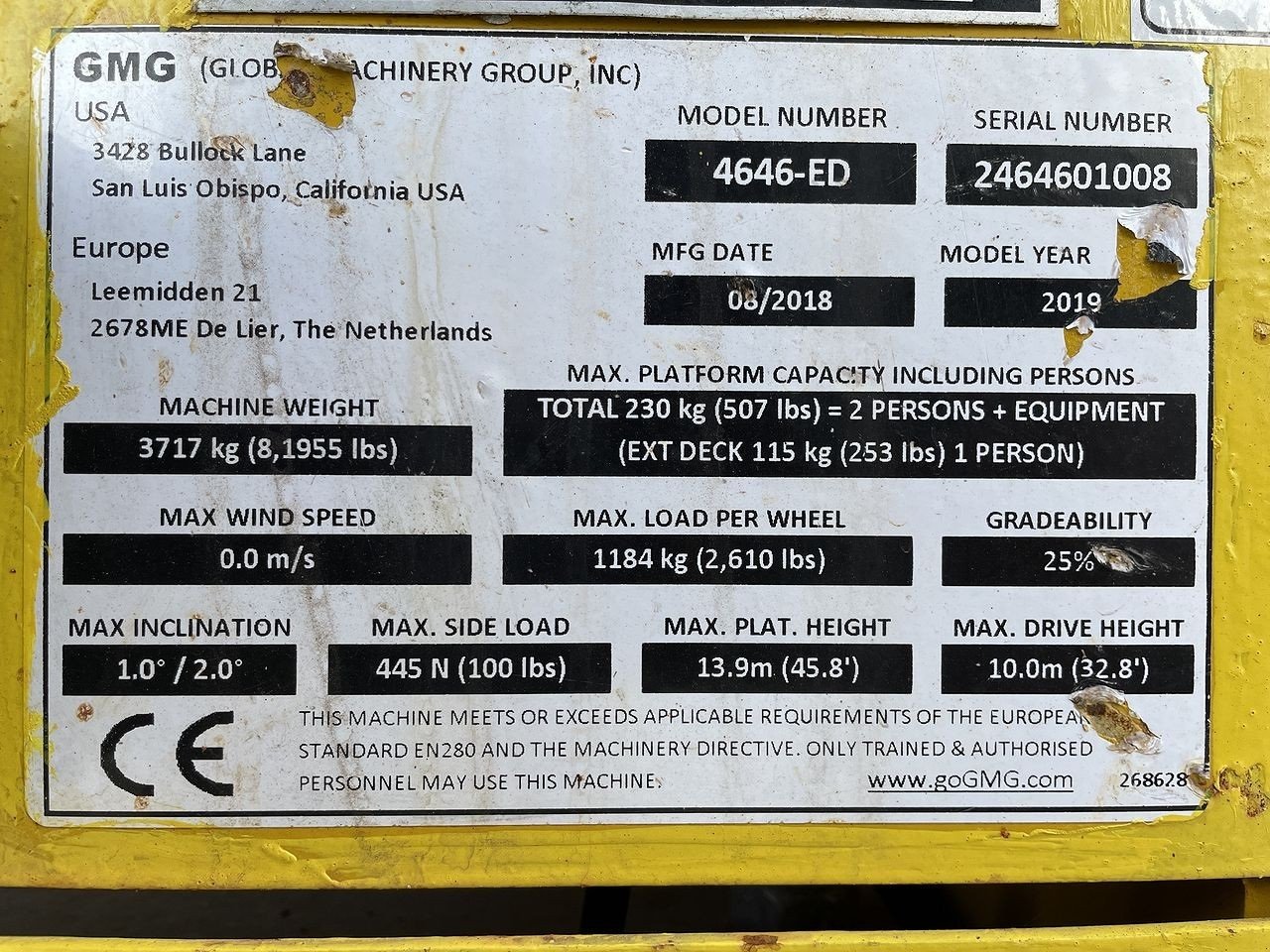 Scherenarbeitsbühne tipa Sonstige 4646-ED, Gebrauchtmaschine u Skive (Slika 12)