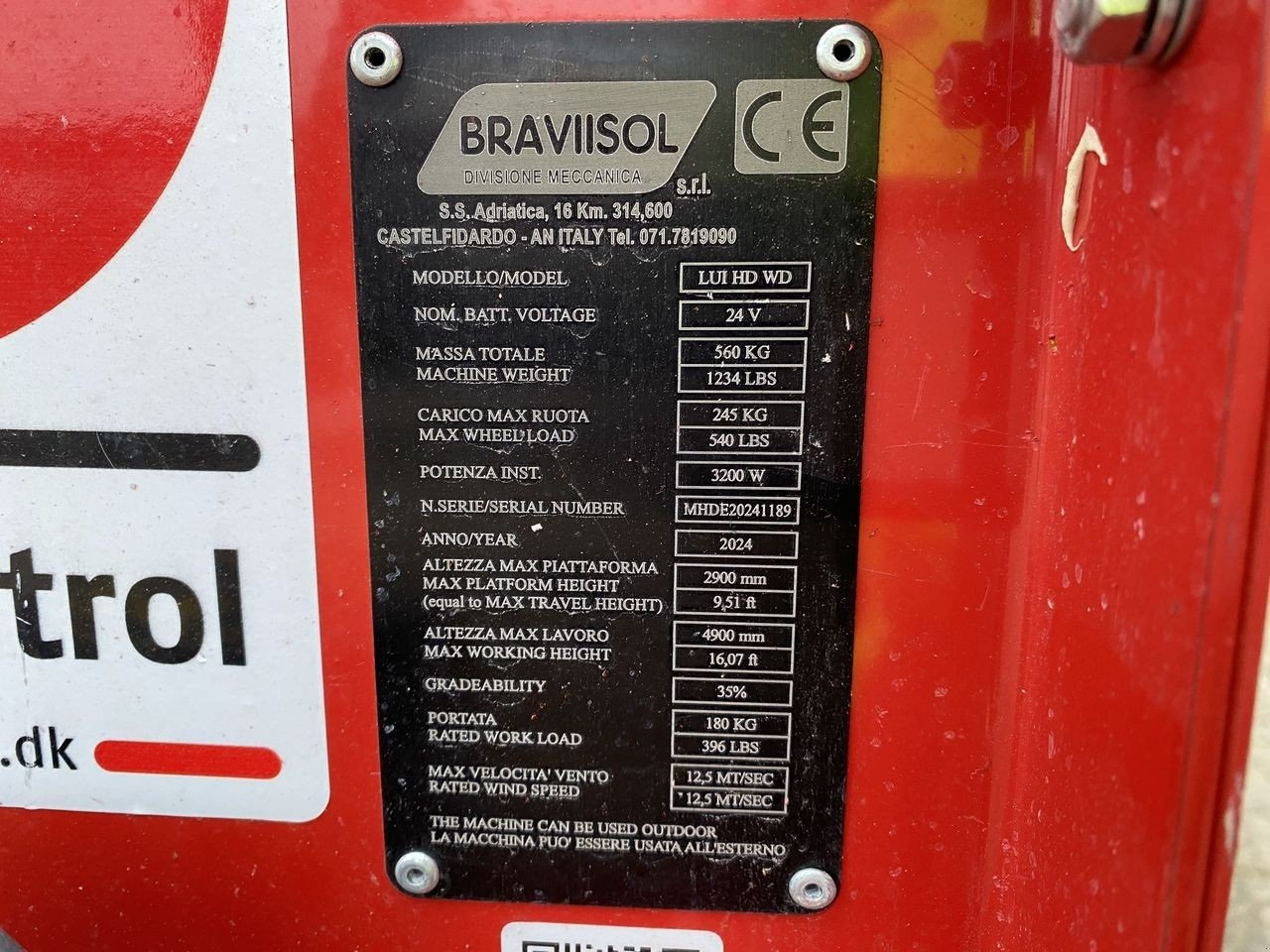 Scherenarbeitsbühne Türe ait Sonstige Leonardo HD, Gebrauchtmaschine içinde Skive (resim 12)