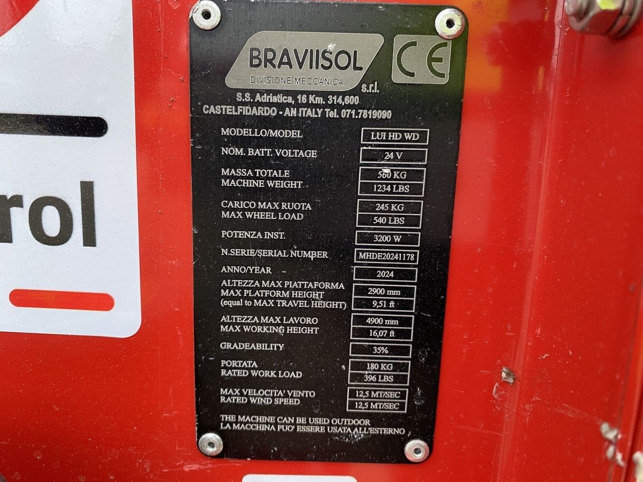 Scherenarbeitsbühne Türe ait Sonstige Leonardo HD, Gebrauchtmaschine içinde Skive (resim 12)