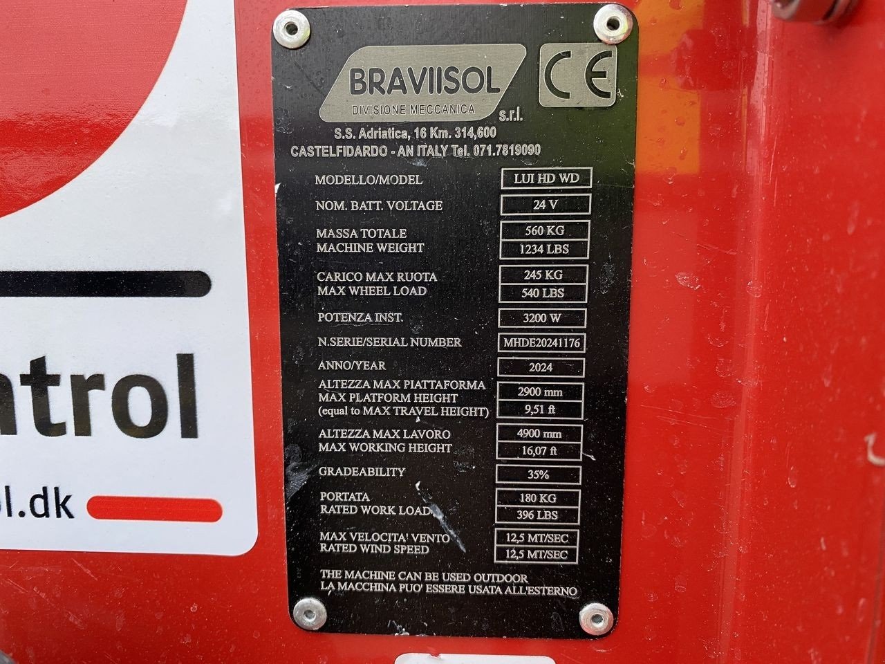 Scherenarbeitsbühne Türe ait Sonstige Leonardo HD, Gebrauchtmaschine içinde Skive (resim 12)