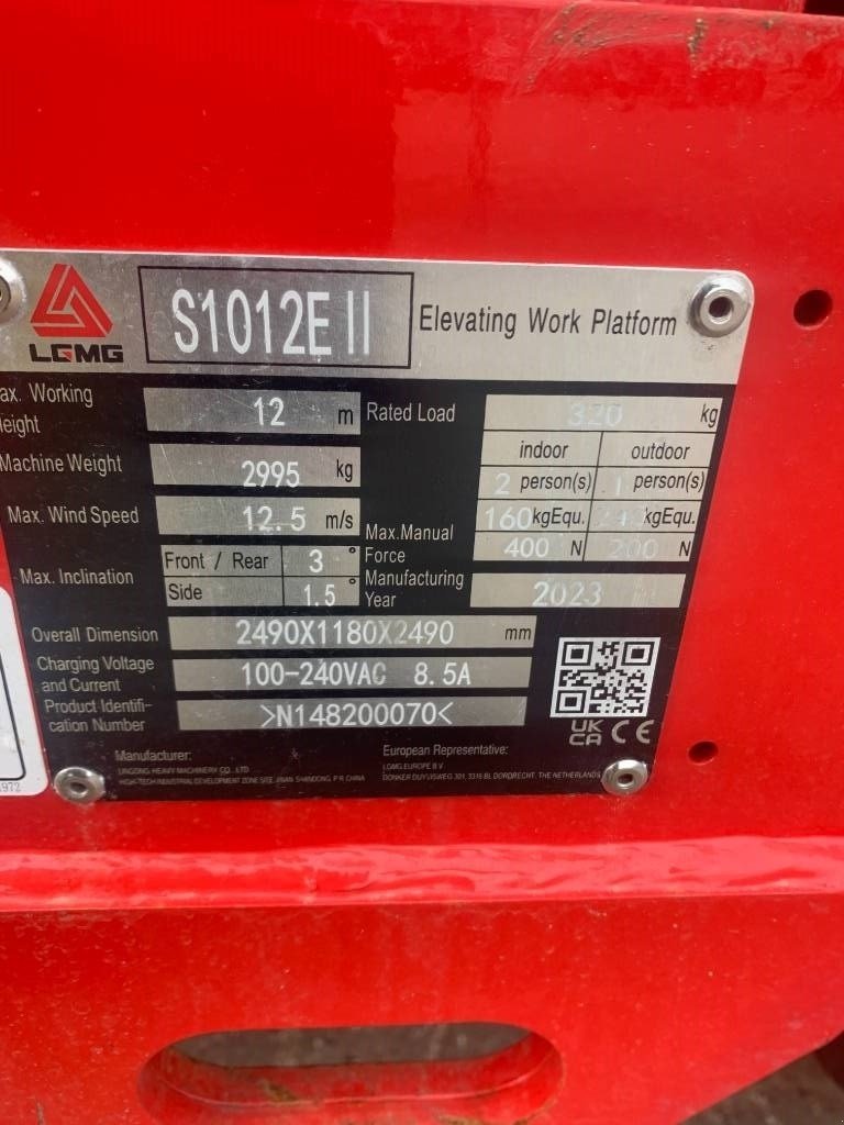 Scherenarbeitsbühne του τύπου Sonstige LGMG S 1012 E II, Gebrauchtmaschine σε Vrå, Frejlev, Hornslet & Ringsted (Φωτογραφία 3)