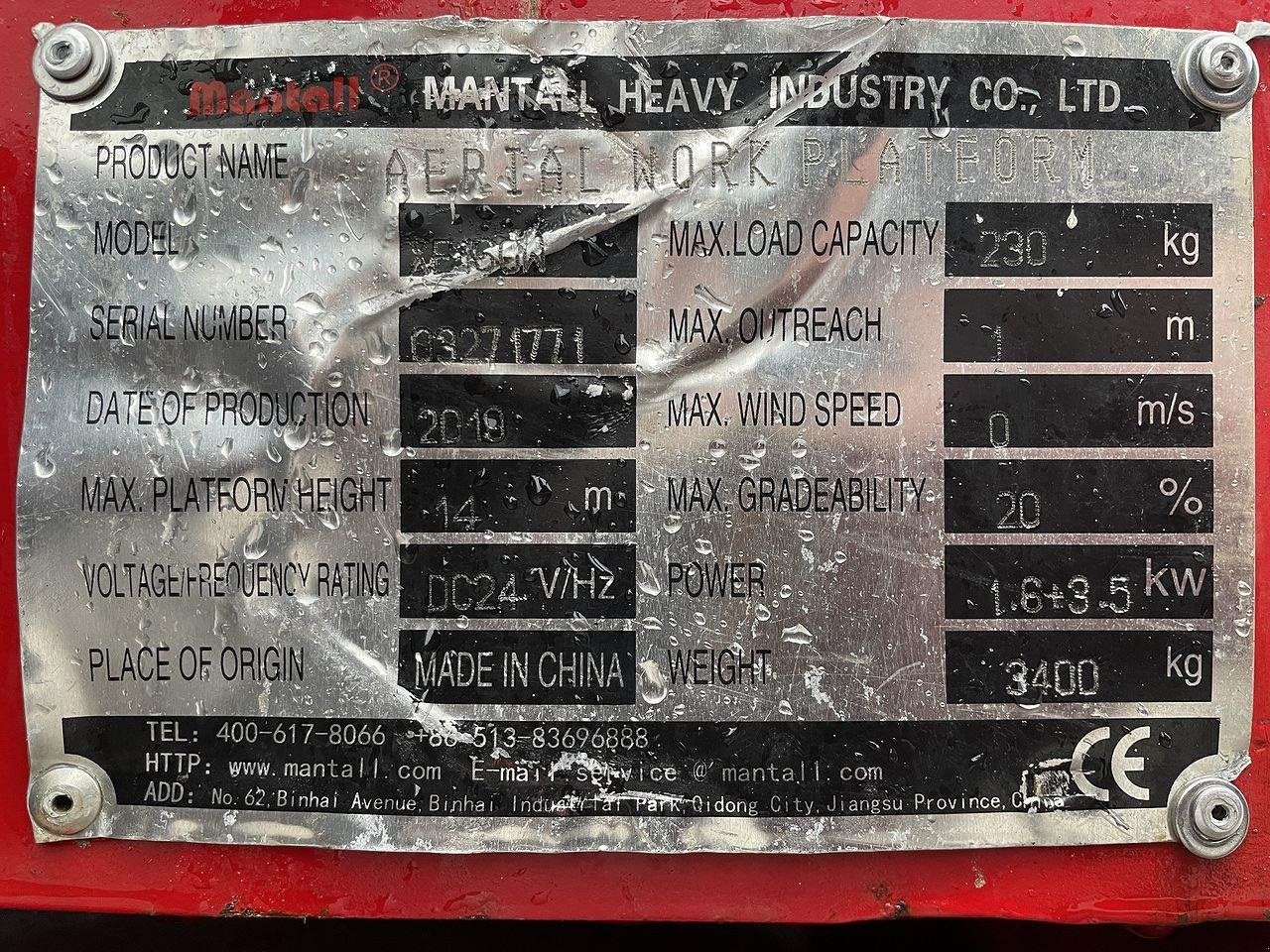 Scherenarbeitsbühne des Typs Sonstige XE160W, Gebrauchtmaschine in Skive (Bild 12)