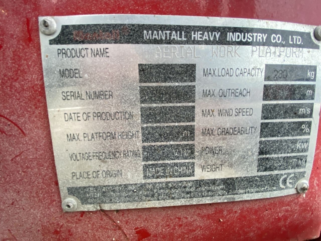 Scherenarbeitsbühne of the type Sonstige XE80N, Gebrauchtmaschine in Skive (Picture 10)