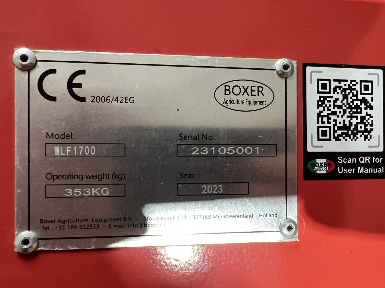 Schlegelmäher of the type Boxer WLF1700, Gebrauchtmaschine in Putten (Picture 6)