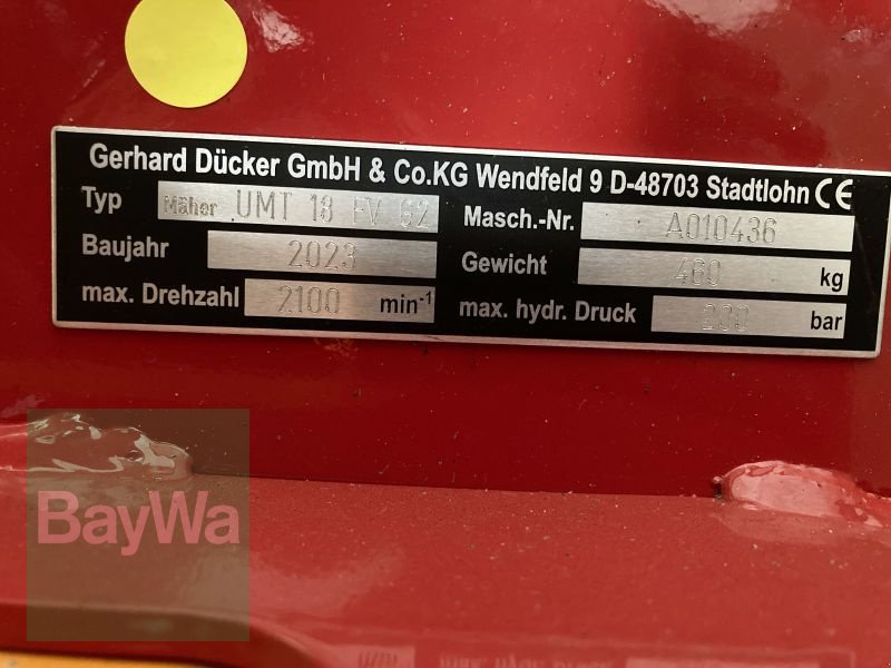 Schlegelmäher of the type Dücker UMT 18, Gebrauchtmaschine in Obertraubling (Picture 9)
