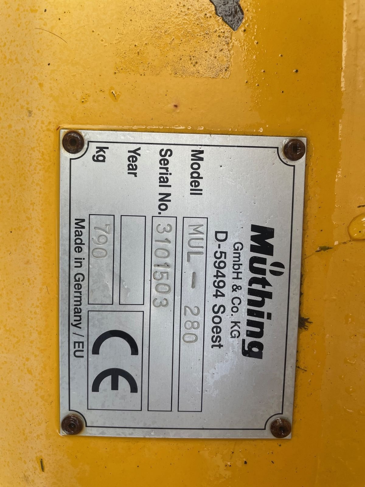 Schlegelmäher typu Müthing MU - L 280, Gebrauchtmaschine v Burgkirchen (Obrázek 4)