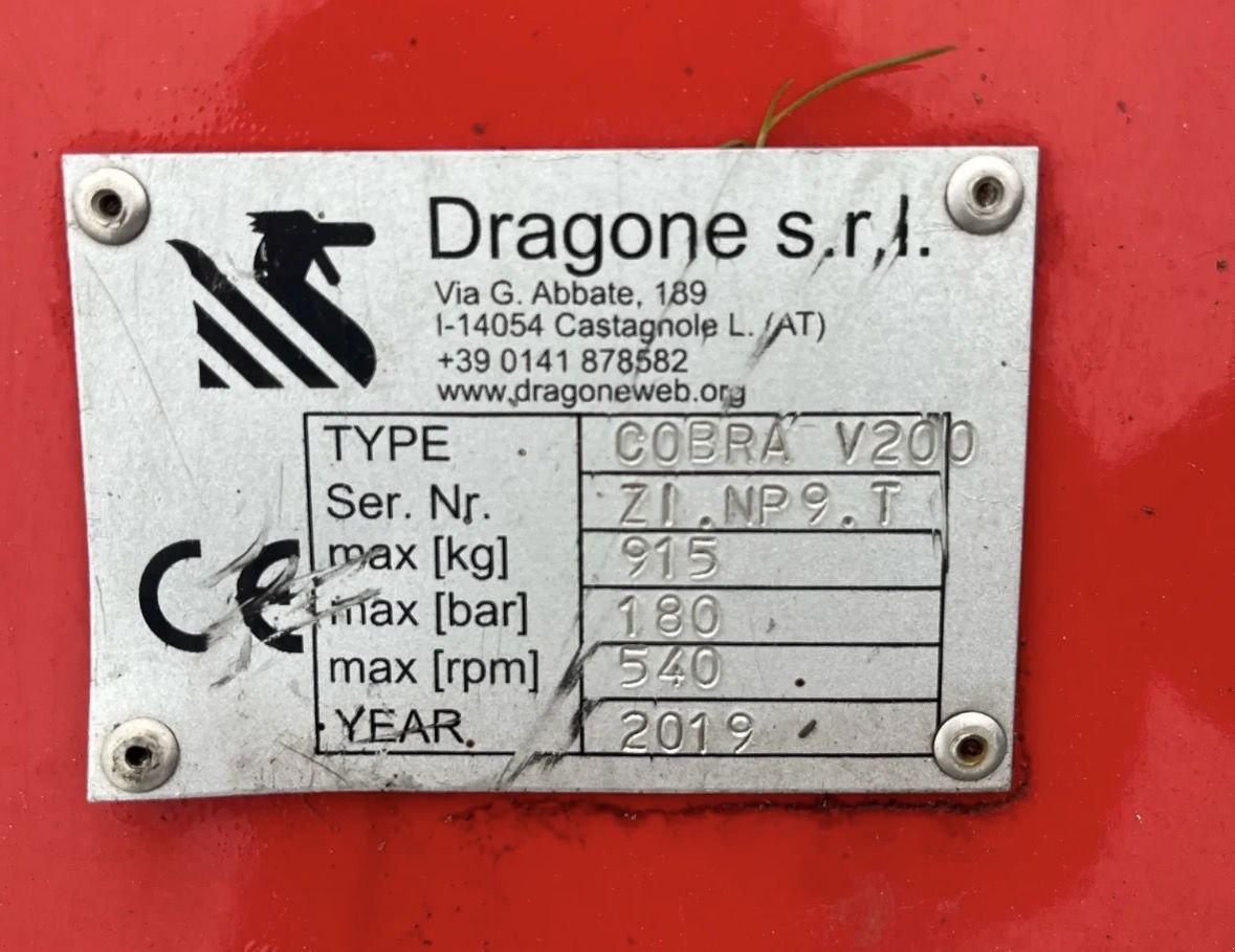 Schlegelmäher του τύπου Sonstige Dragone V200 klepelmaaier, Gebrauchtmaschine σε Dalen (Φωτογραφία 5)