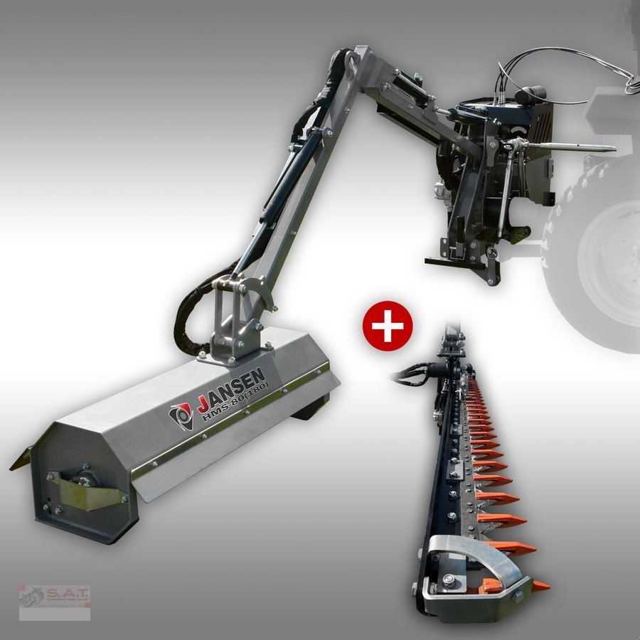 Schlegelmäher tipa Sonstige Hydraulischer Heckmulcher/Mähbalken Jansen HMS-1, Neumaschine u Eberschwang (Slika 1)