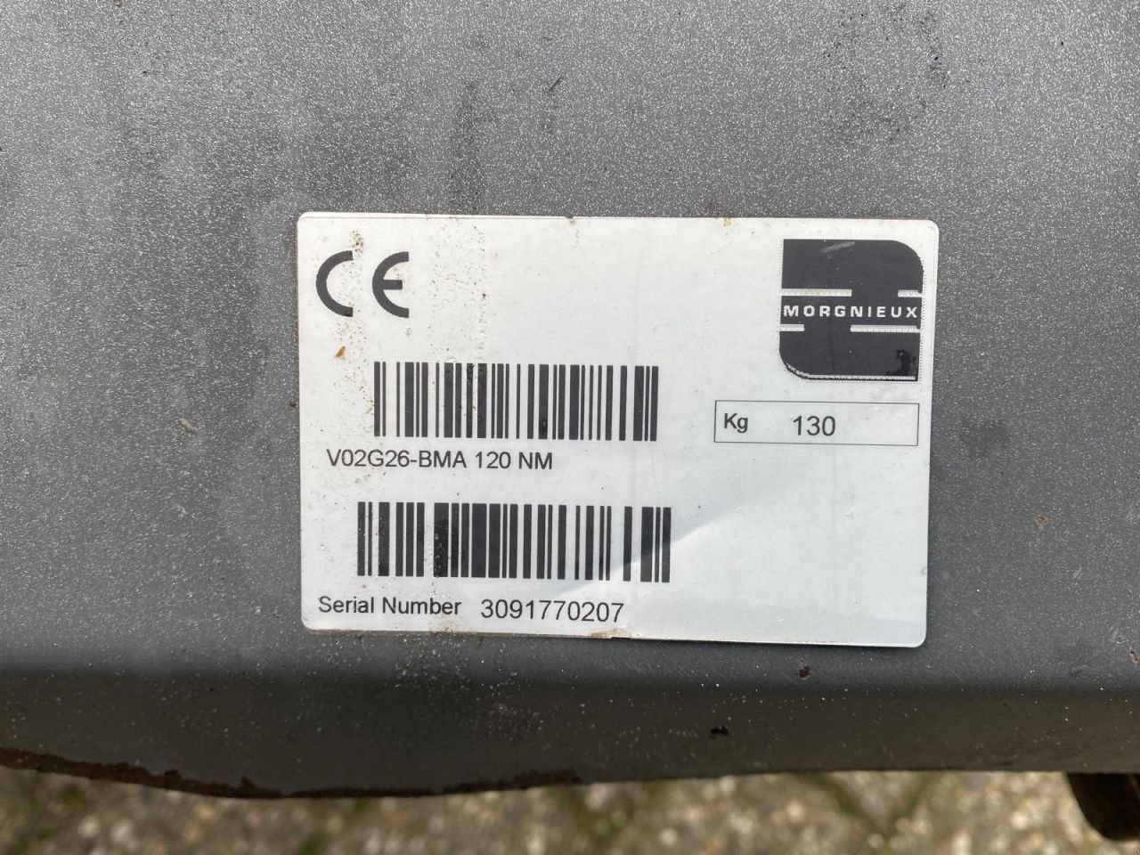 Schlegelmäher Türe ait Sonstige Morgnieux BMA 120 NM, Gebrauchtmaschine içinde Harderwijk (resim 5)