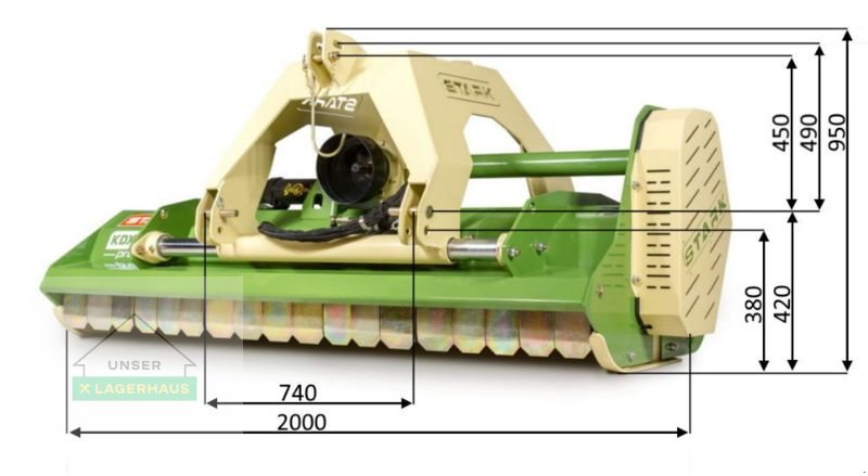 Schlegelmäher Türe ait Sonstige Stark KDX 180 Profi, Neumaschine içinde Grosswilfersdorf (resim 3)