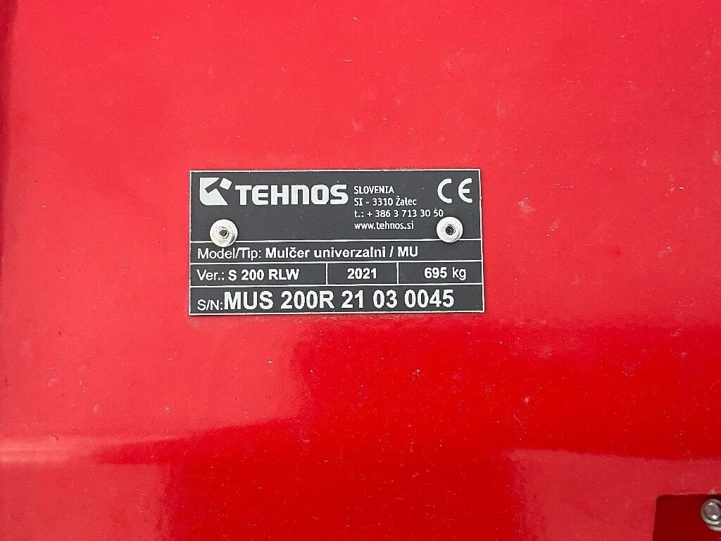 Schlegelmäher des Typs Tehnos MUS 200R, Gebrauchtmaschine in Pasching (Bild 6)