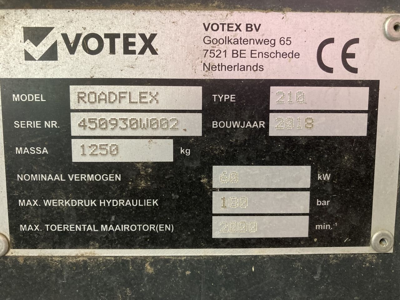 Schlegelmäher от тип Votex Road Flex 210, Gebrauchtmaschine в Oude-Tonge (Снимка 11)